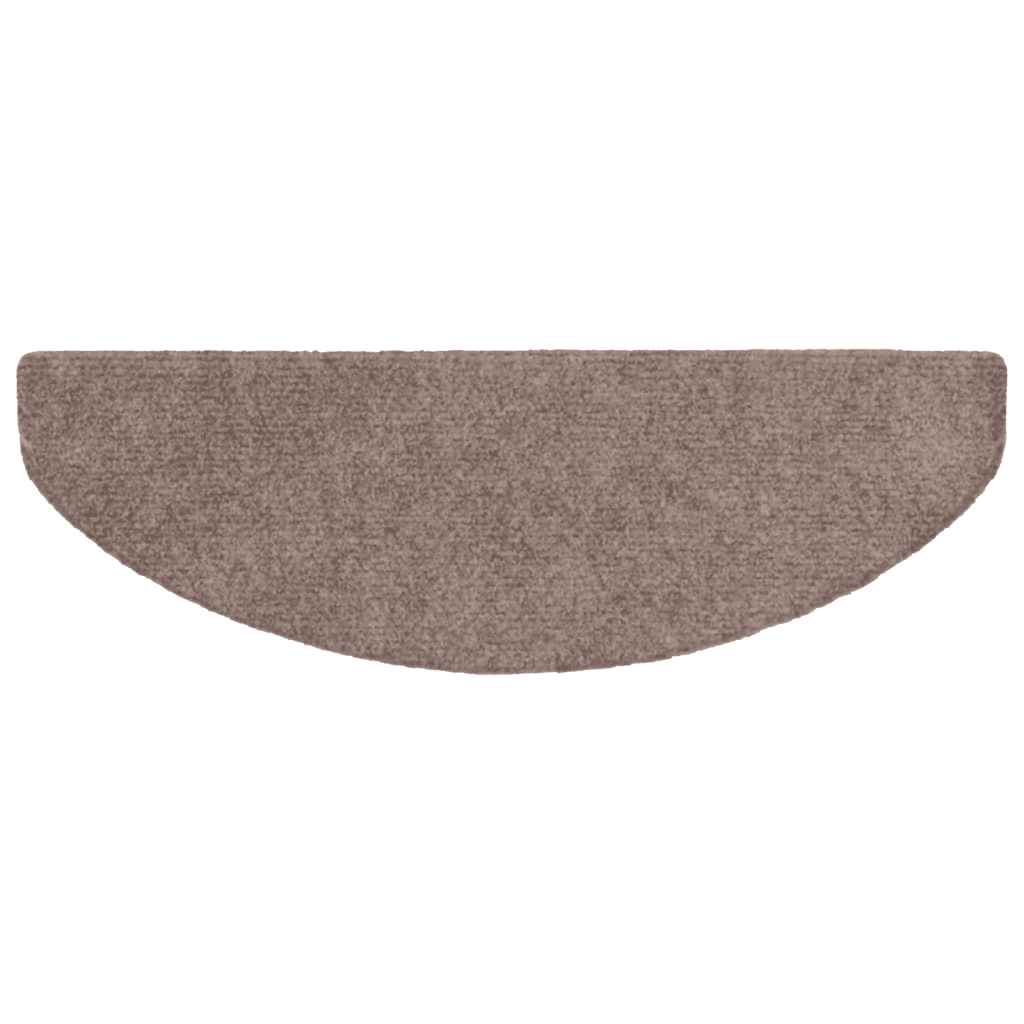 Stufenmatten Selbstklebend 15 Stk. 56x17x3 cm Hellbraun Halbrund