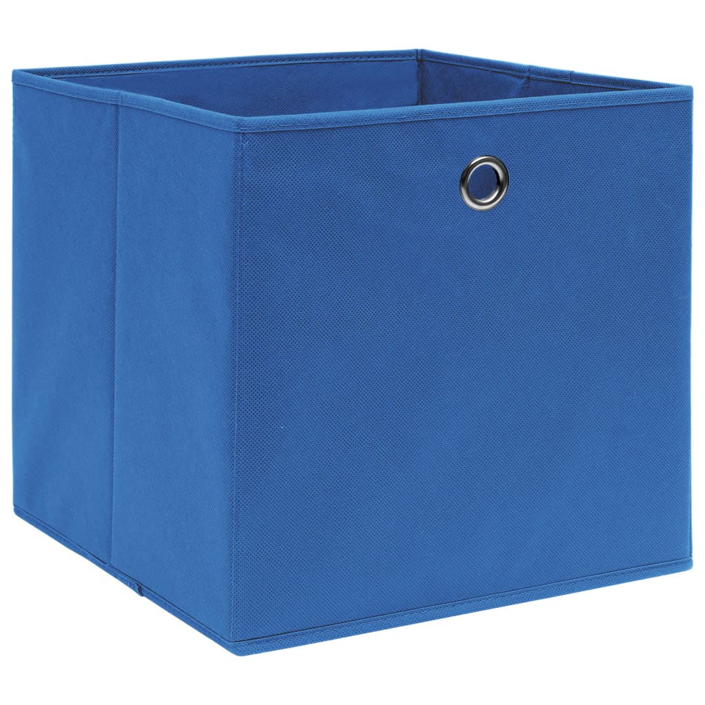 Aufbewahrungsboxen mit Deckeln 10 Stk. 28x28x28 cm Schwarz