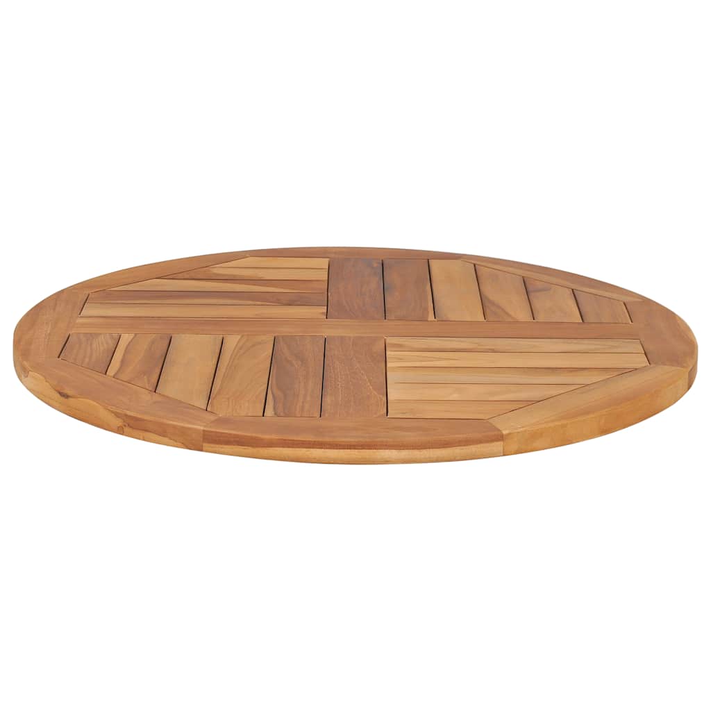 Tischplatte Massivholz Teak Rund 2,5 cm 40 cm