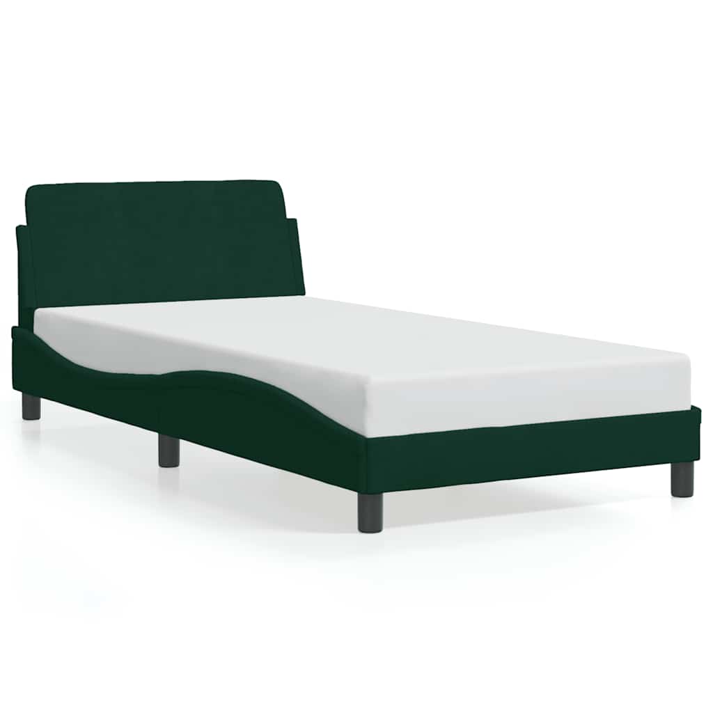 Bettgestell "Dover" Hellgrau 80x200 cm Samt