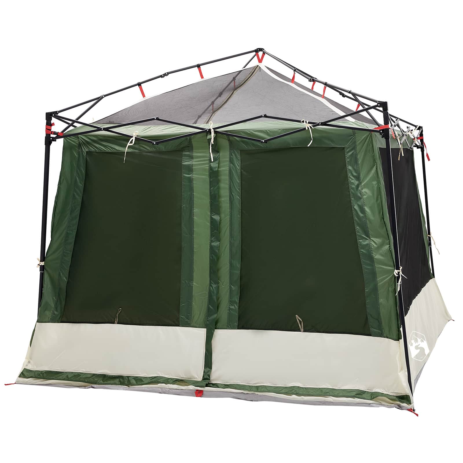 Camping-Zelt-Set mit Dach 2 pcs Blau Taffeta und Stoff