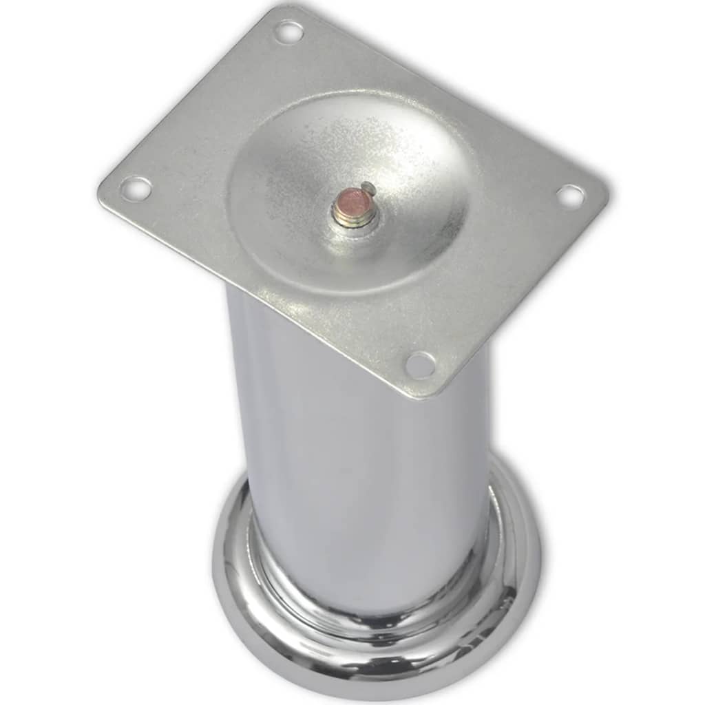 Sofabeine 8 Stk. Rund Chrom 180 mm