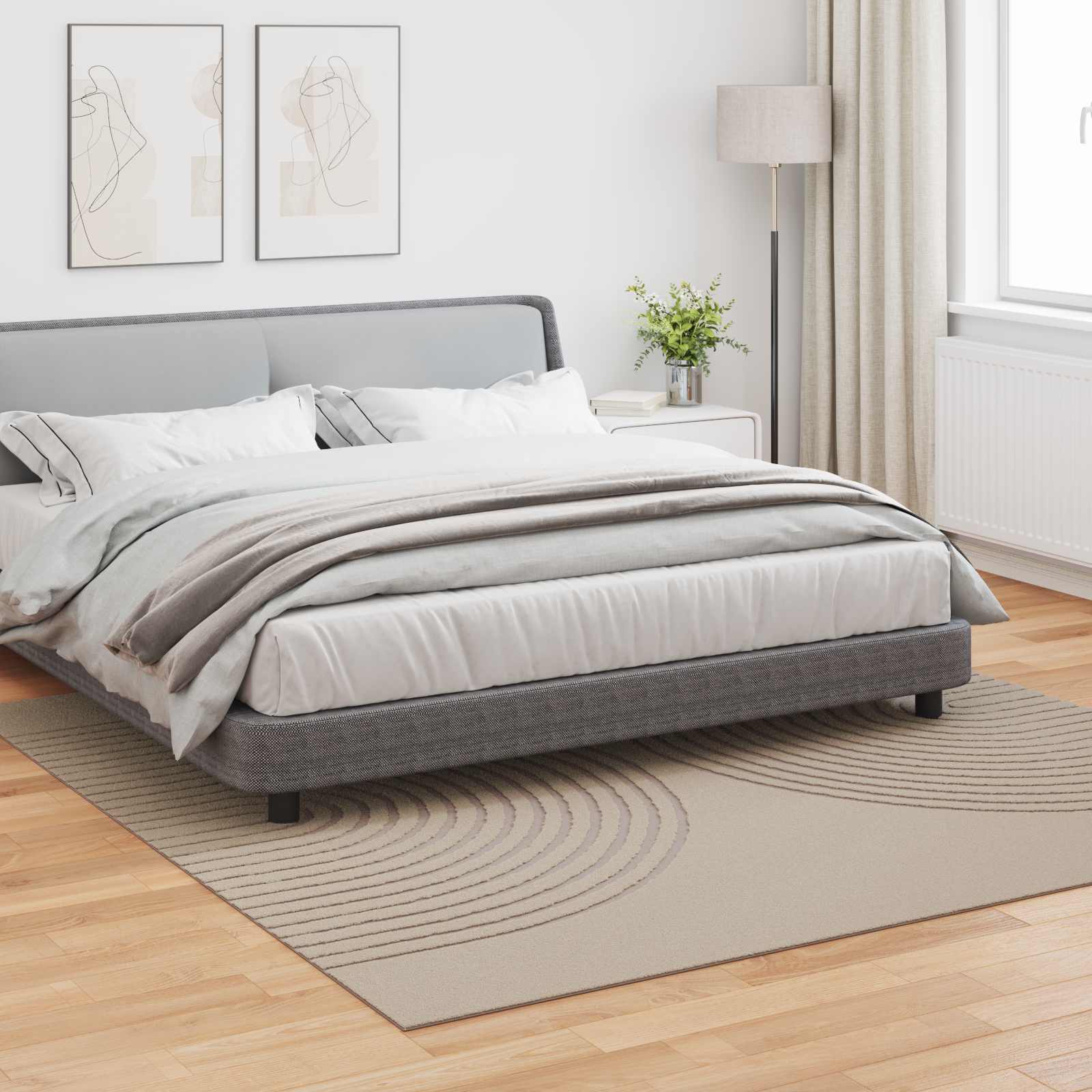 Bereichsteppiche Rechtwinklig GALATI Creme 150 x 80 cm