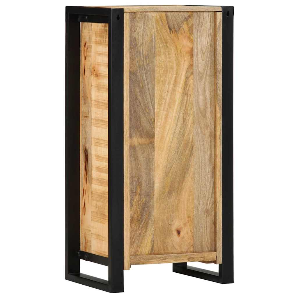 Nachttisch mit Regal Braun 40 x 30 x 80 cm Massivholz Mango