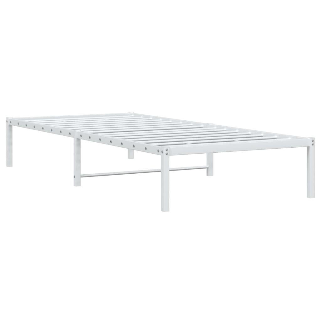 Bettgestell Metall Schwarz 75x190 cm