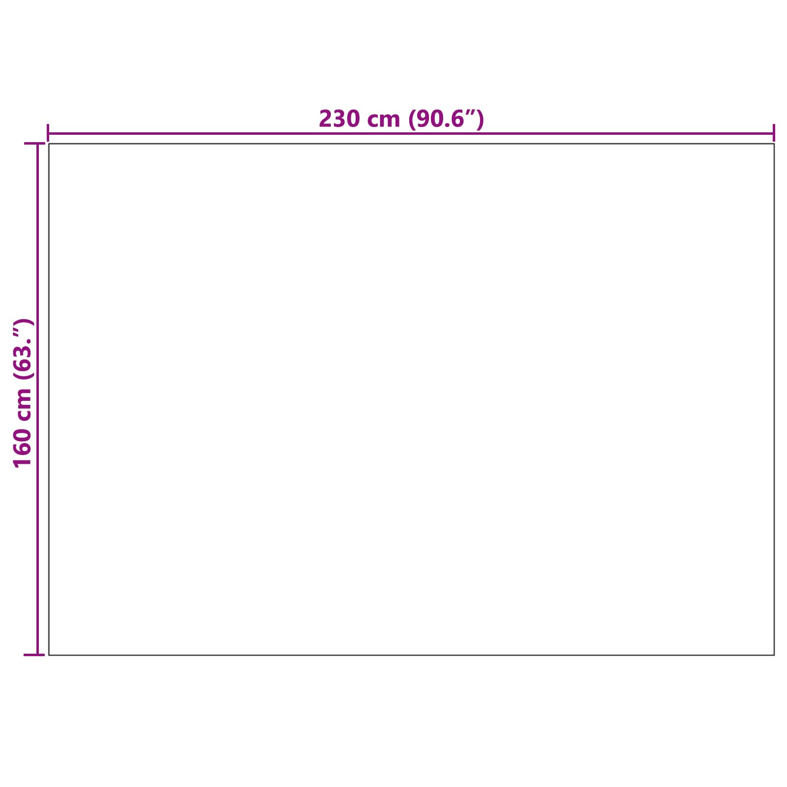 Bereichsteppiche Rechtwinklig SIROLO Creme 150 x 80 cm