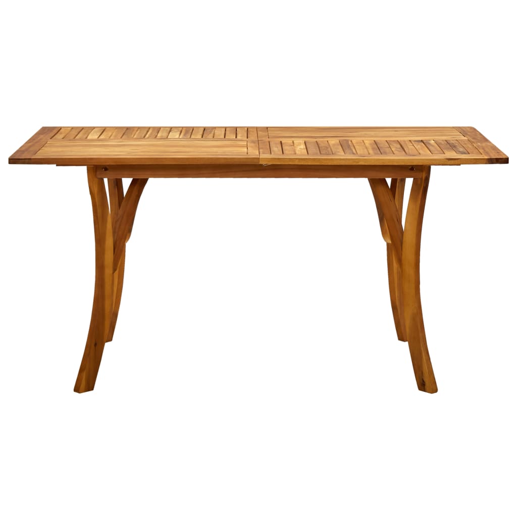 Gartentisch 120x120x75 cm Akazie Massivholz