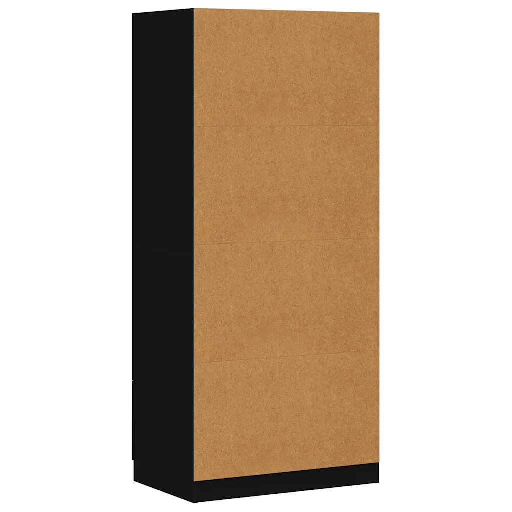 Kleiderschrank Weiß 80x52x180 cm Holzwerkstoff