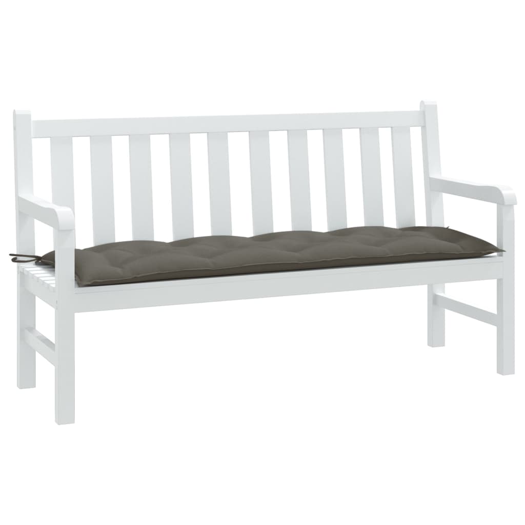 Gartenbank-Auflage Melange Anthrazit 100x50x7 cm Stoff