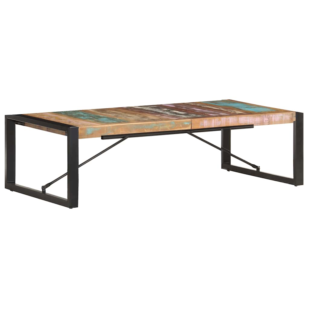 Couchtisch 140x140x40 cm Raues Mangoholz