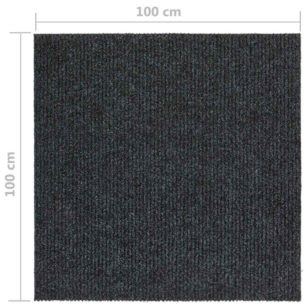 Teppichläufer Grau 80 x 150 cm Stoff