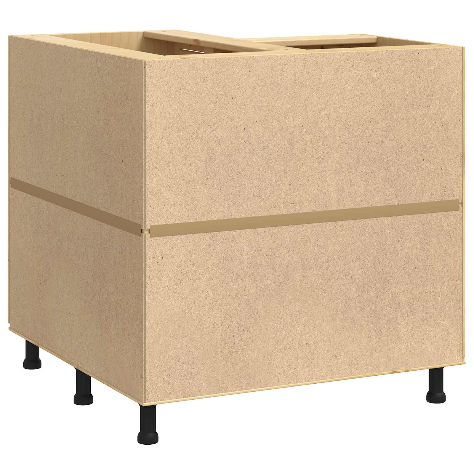 Schrank SKI Honigbraun 60 x 46 x 81,5 cm Massives Kiefernholz