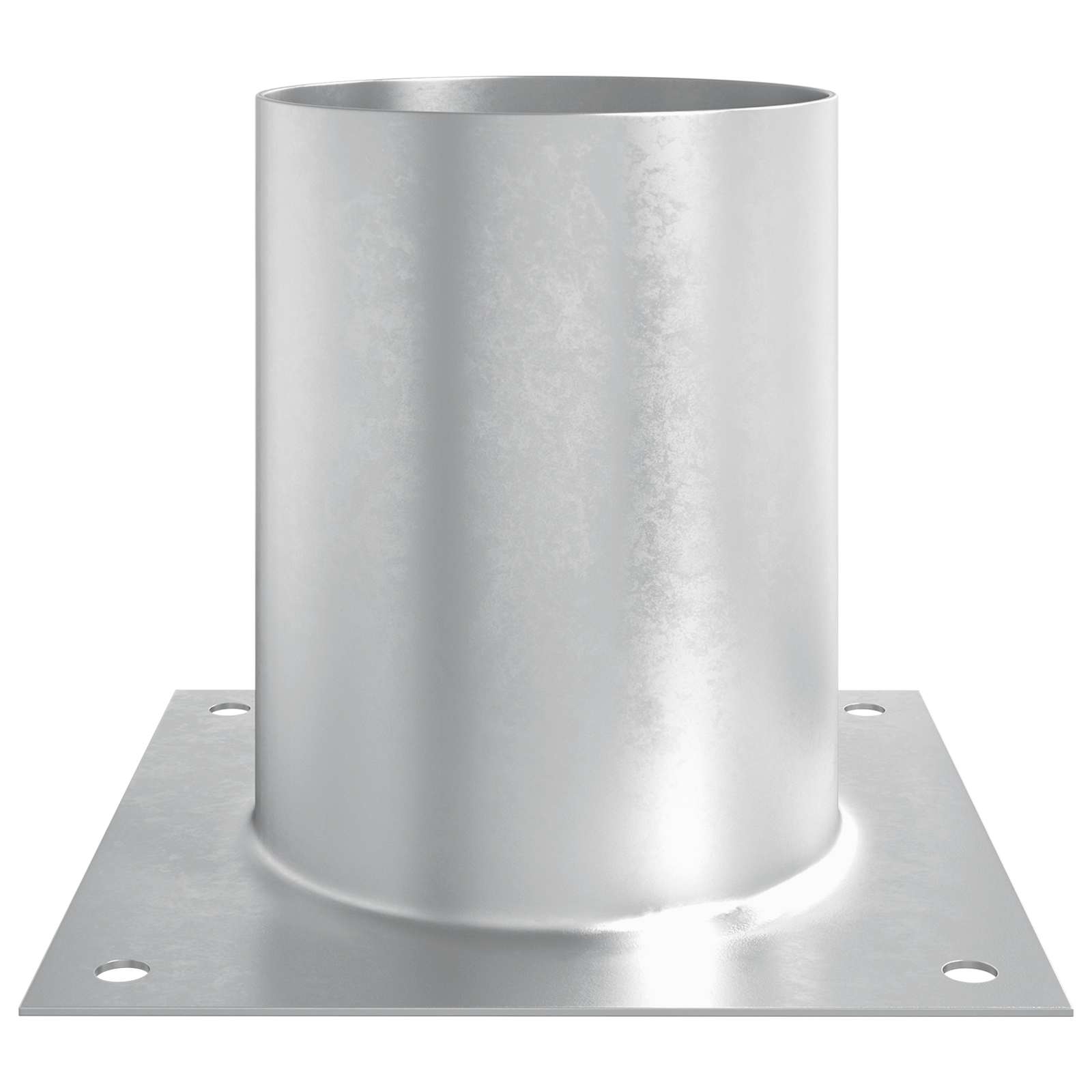 runder Bodenanker 4 pcs Silber 15 x 15 x 15 cm Metall
