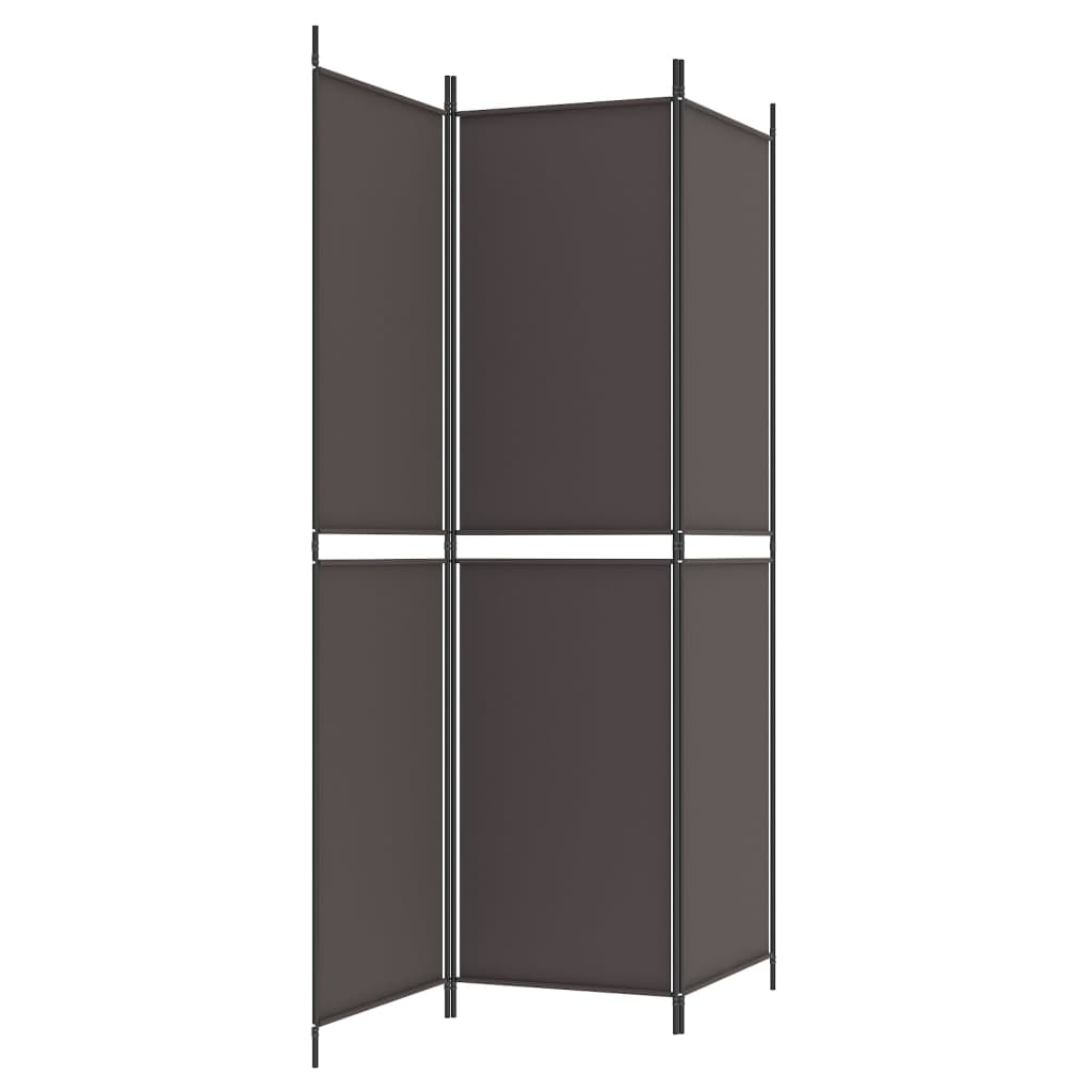 3-teiliger Raumteiler Beige 150 x 180 cm Stoff