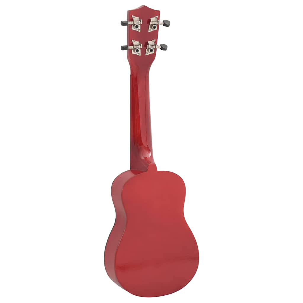 Sopran Ukulele Set für Kinder mit Tasche Dunkles Holz 21