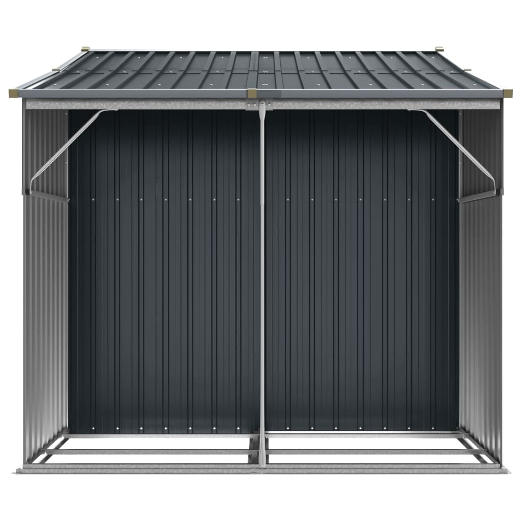 Gerätehaus Grün 277x192,5x179 cm Verzinkter Stahl