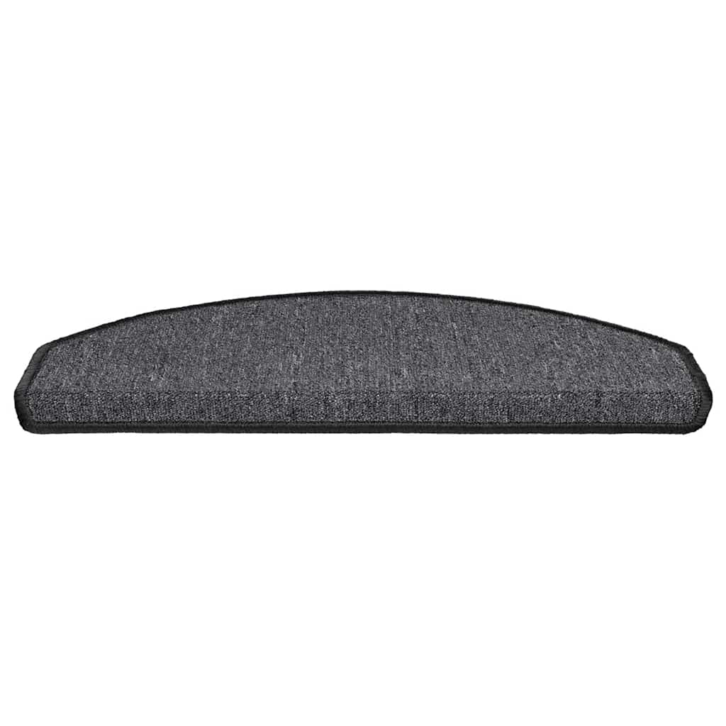 Stufenmatten 15 Stk. 56x17x3 cm Anthrazit Halbrund