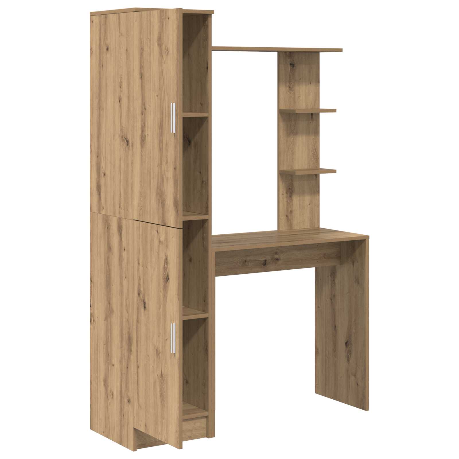 Schreibtisch 2 pcs Schwarz Eichen-Optik