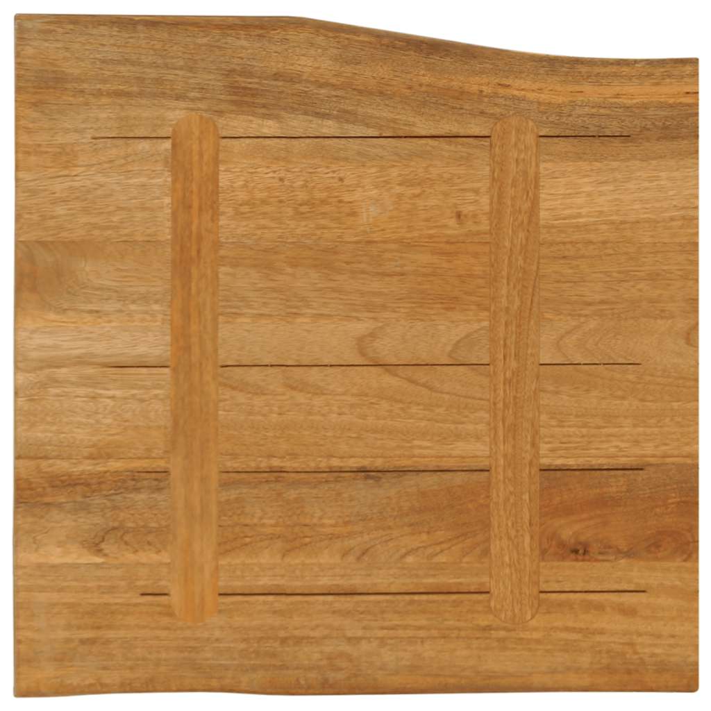 Tischplatte 40x40x2,5 cm Rechteckig Massivholz Akazie Baumkante