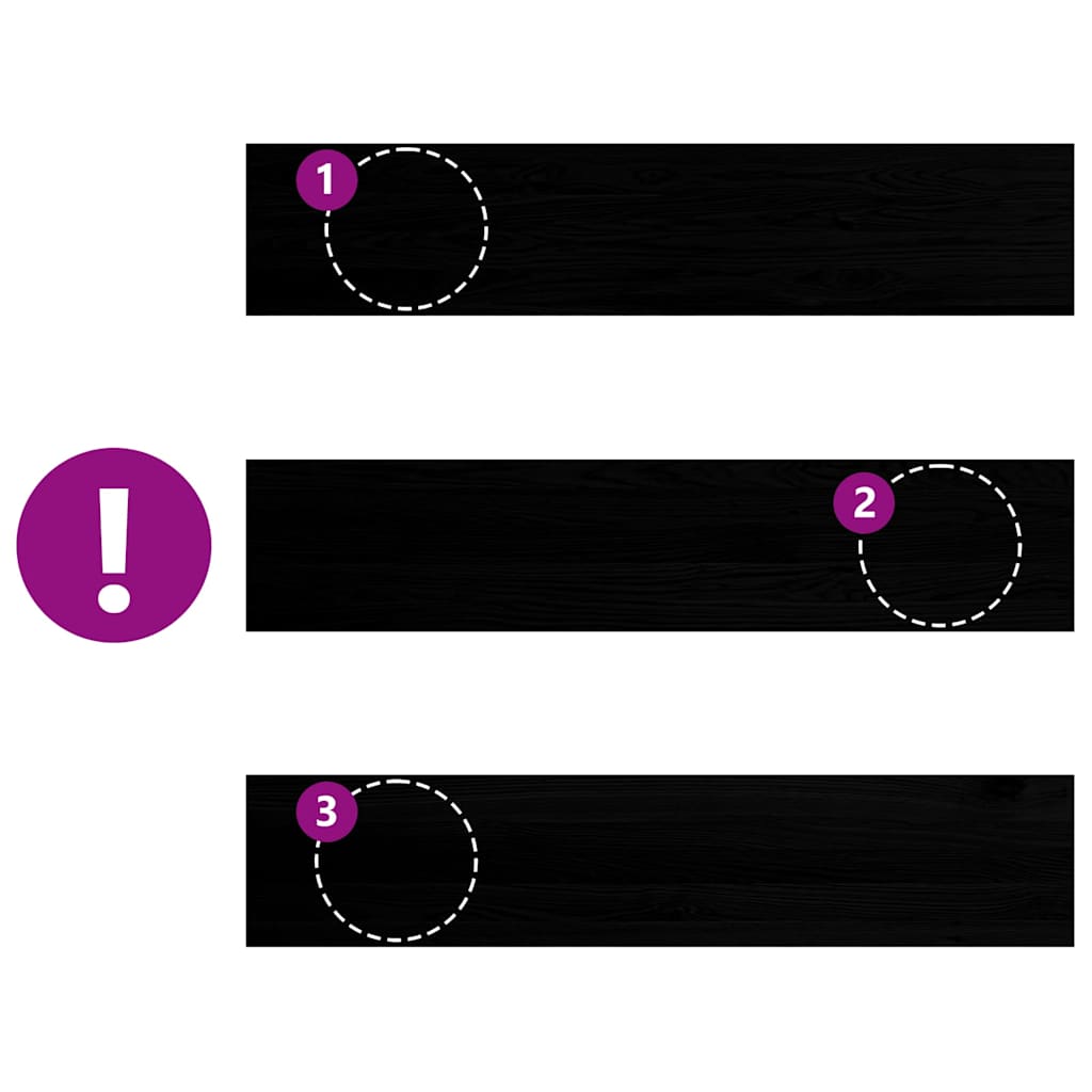 Treppenstufen 4 Stk. Unbehandelt 70x25x2 cm Massivholz Eiche