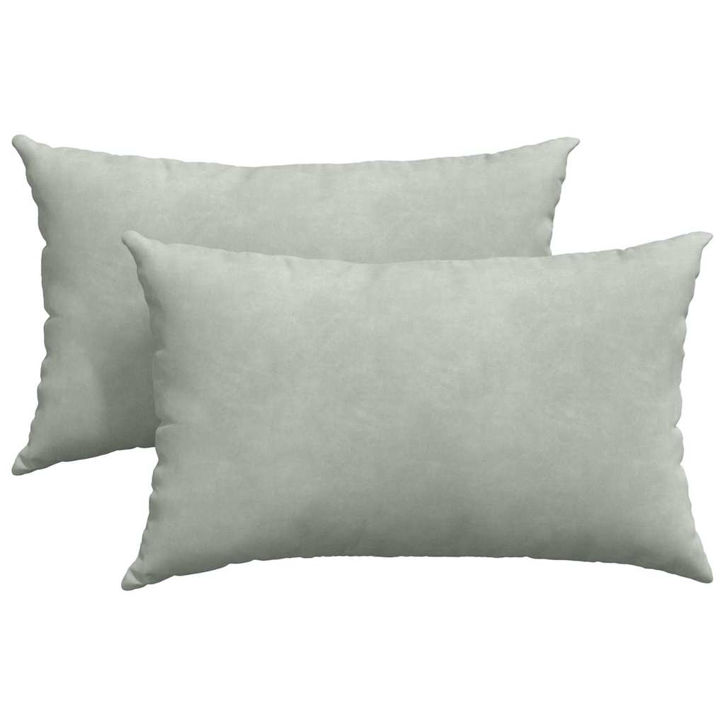 Sofakissen 2 Stück Blau 50 x 30 cm Cordstoff