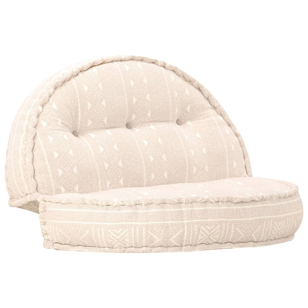 2-Sitzer Modularer Pouf Patchwork Stoff