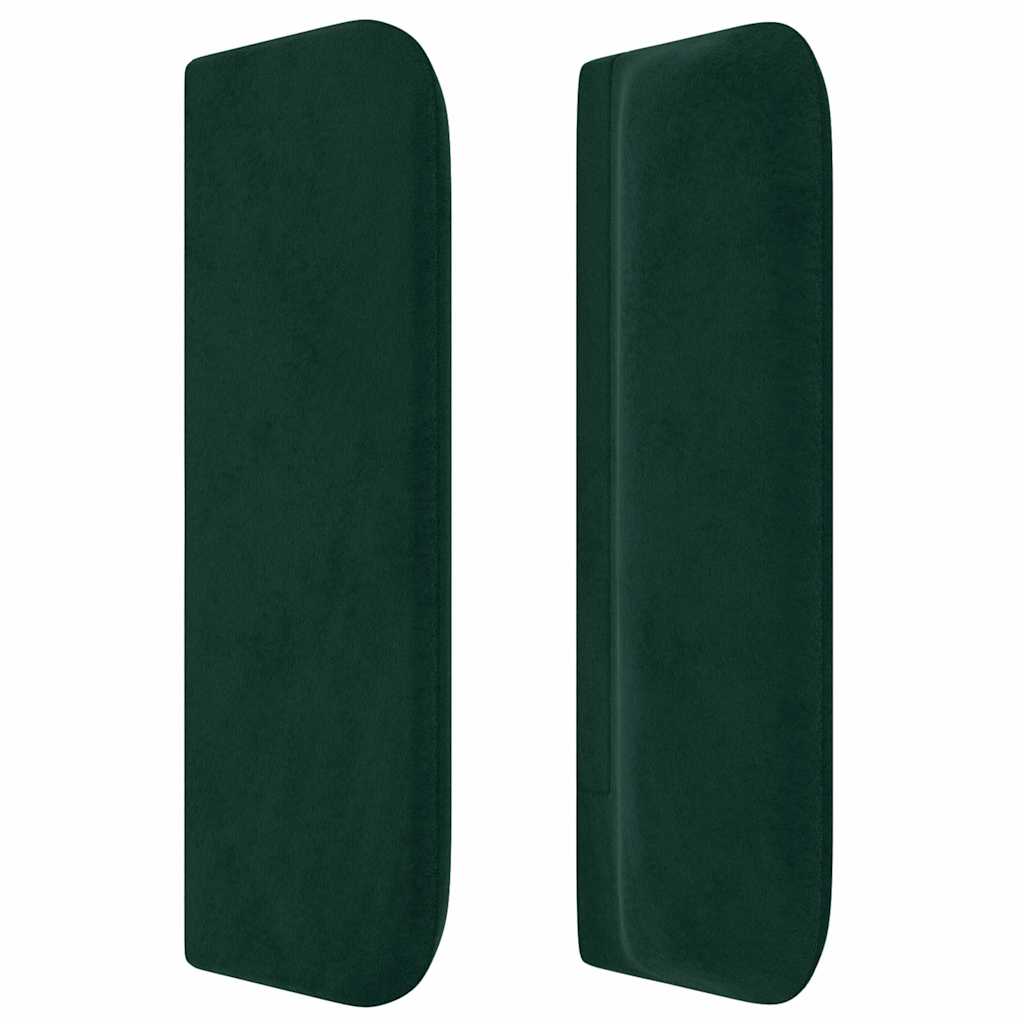 Kopfteil mit Ohren Dunkelblau 93x16x78/88 cm Samt