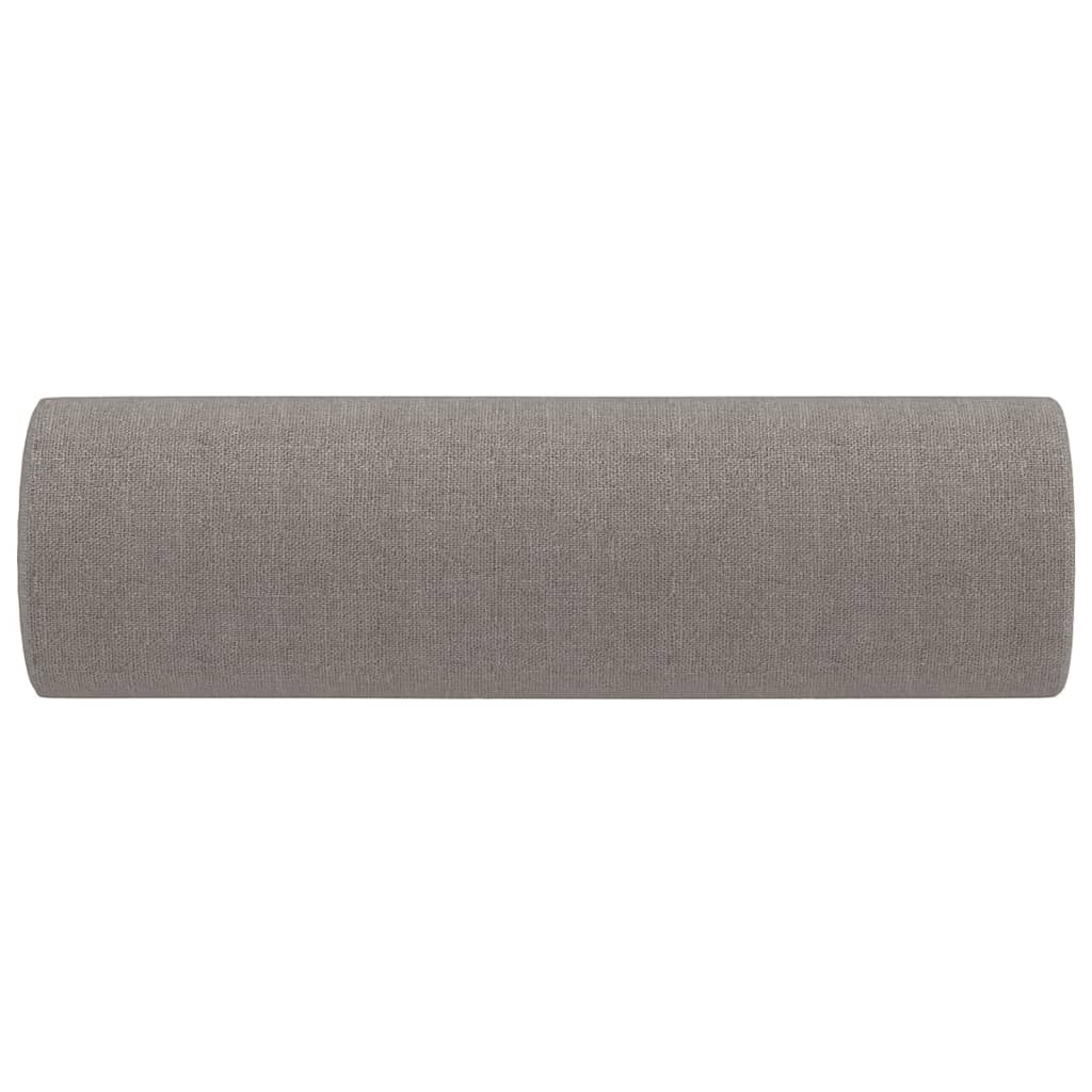Zierkissen 2 Stk. Hellgrau Ø15x50 cm Stoff