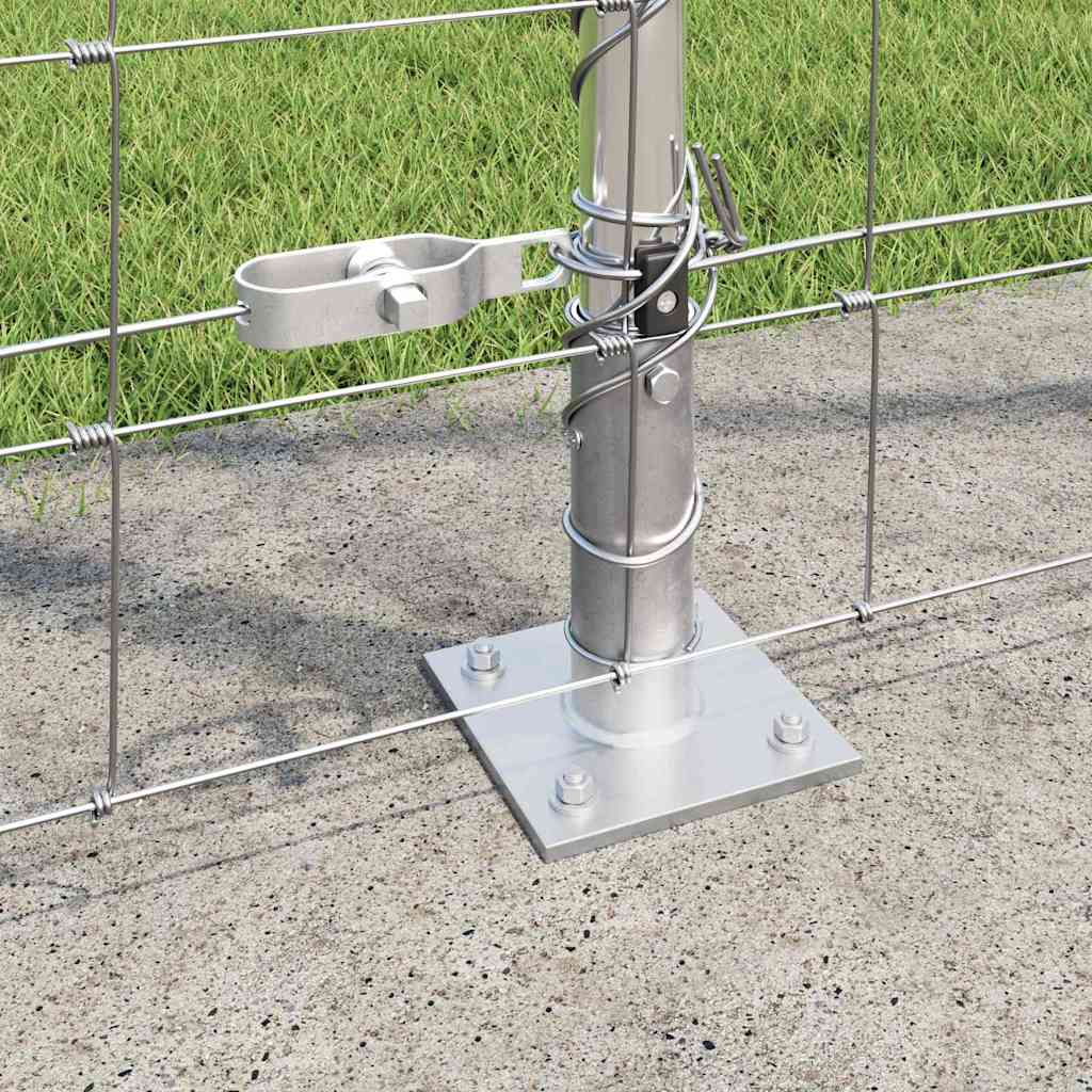 Ground Fix Geschweißter Drahtzaun 25 x 0,8 m Silber Netz