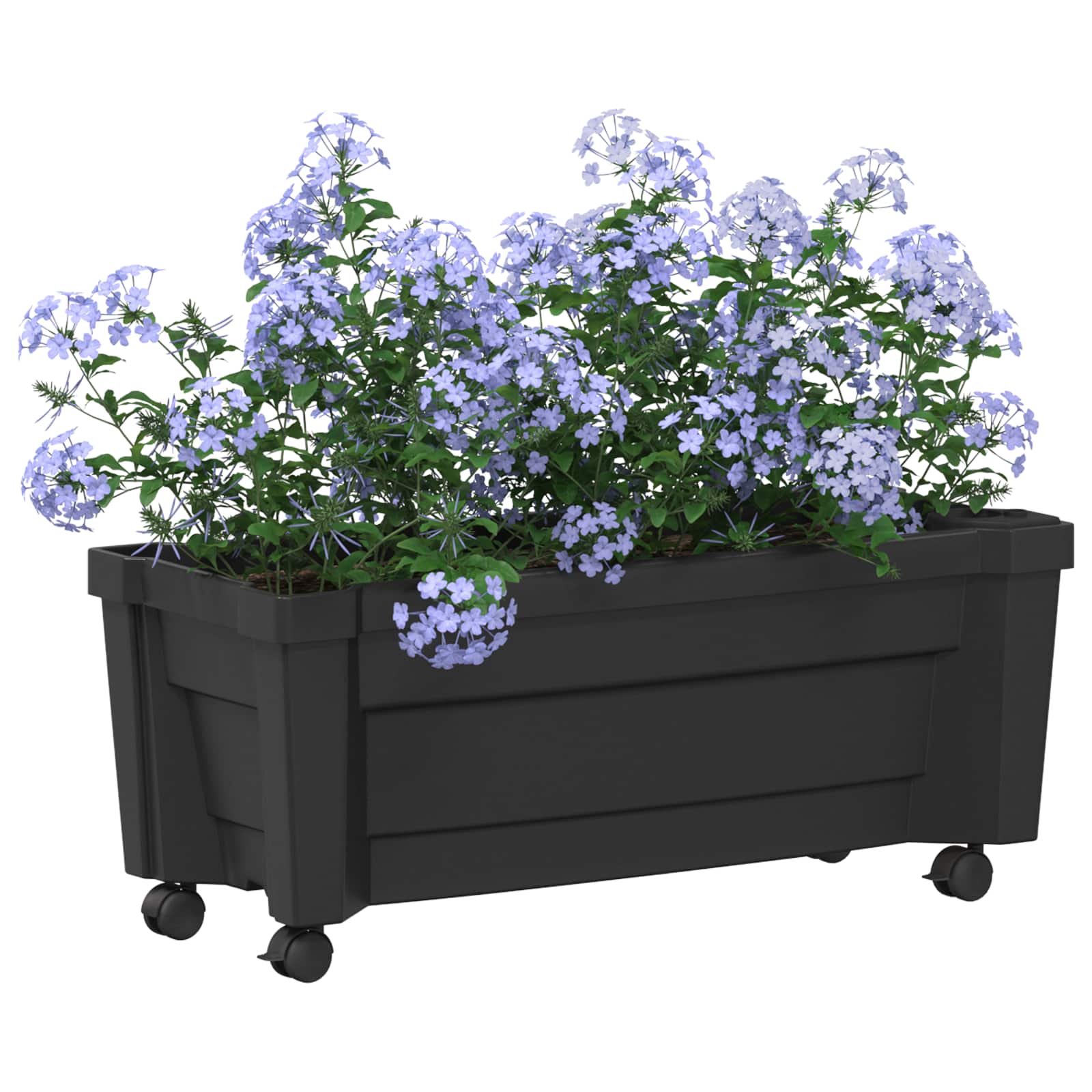 Calypso Blumentopf mit Rädern Weiß 79 x 35 x 33 cm PP
