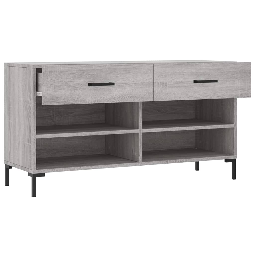 Schuhbank Weiß 102x35x55 cm Holzwerkstoff