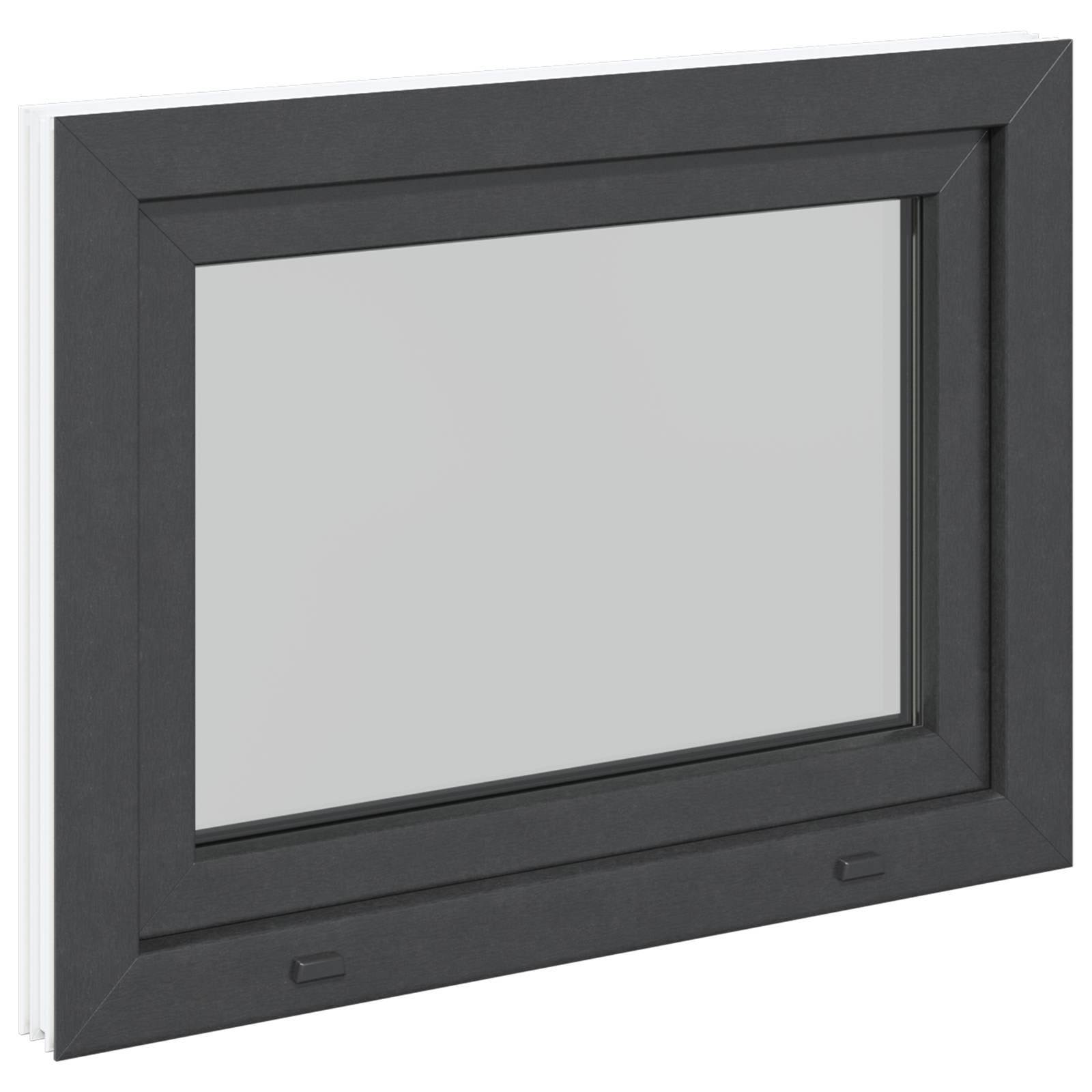 Kellerfenster RISOR 50 x 50 cm PVC und Glas Weiß