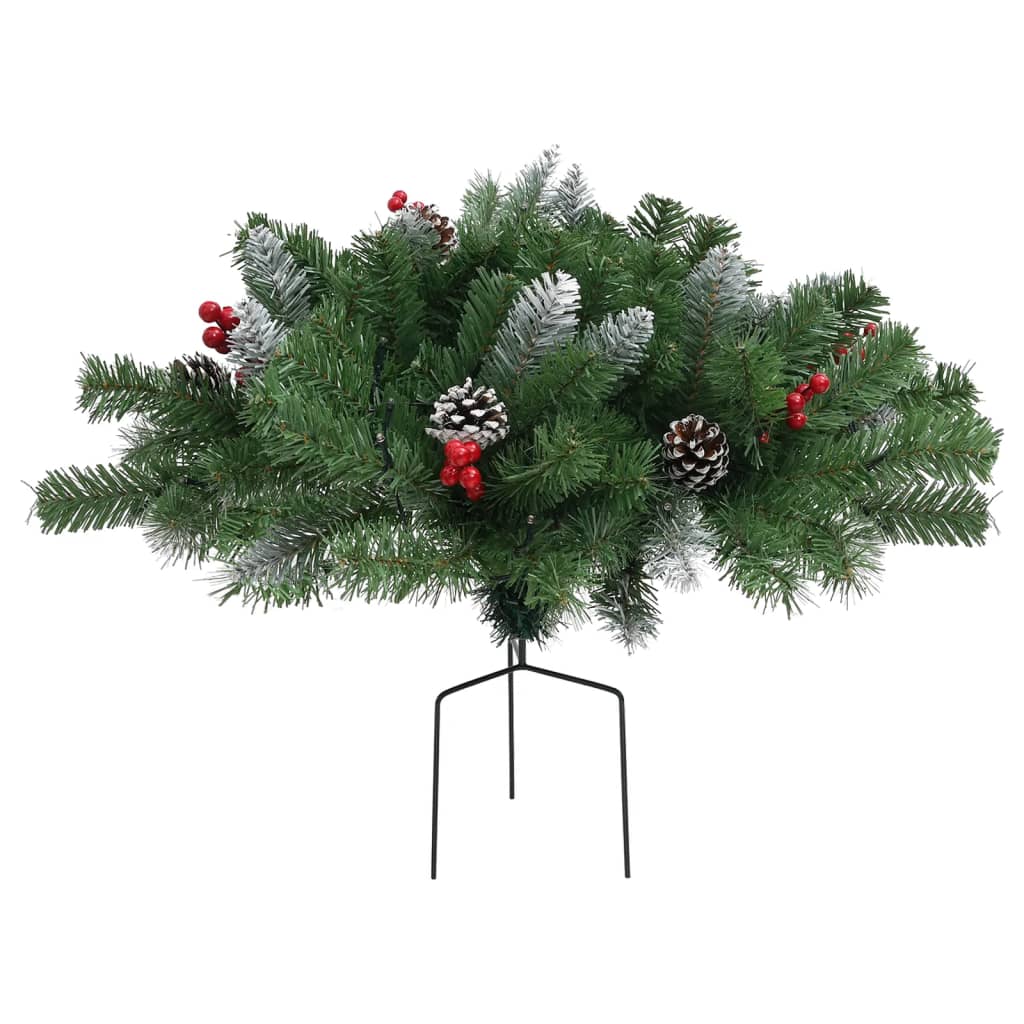 Künstlicher Weihnachtsbaum mit Beleuchtung 2 Stk. Outdoor 76 cm