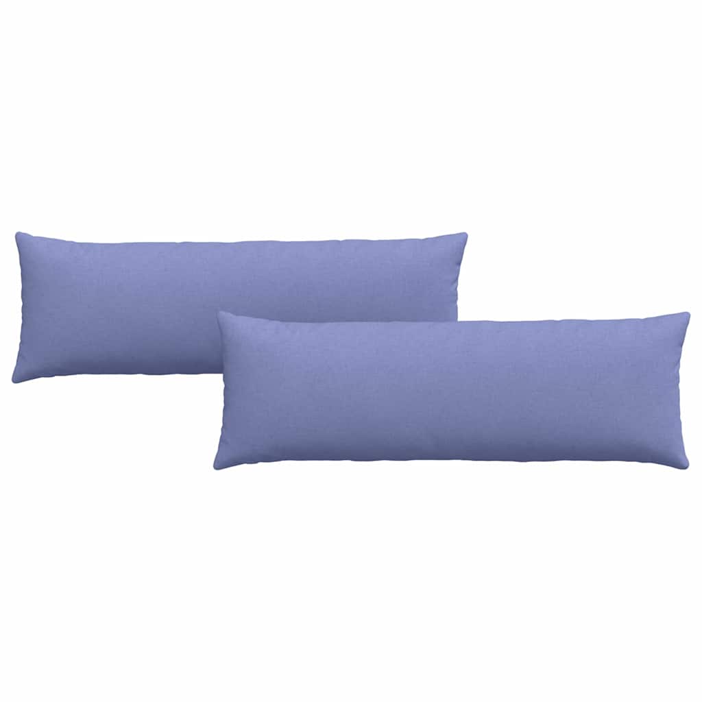 Sofakissen 2 pcs Hellgrau 50 x 30 cm Stoff