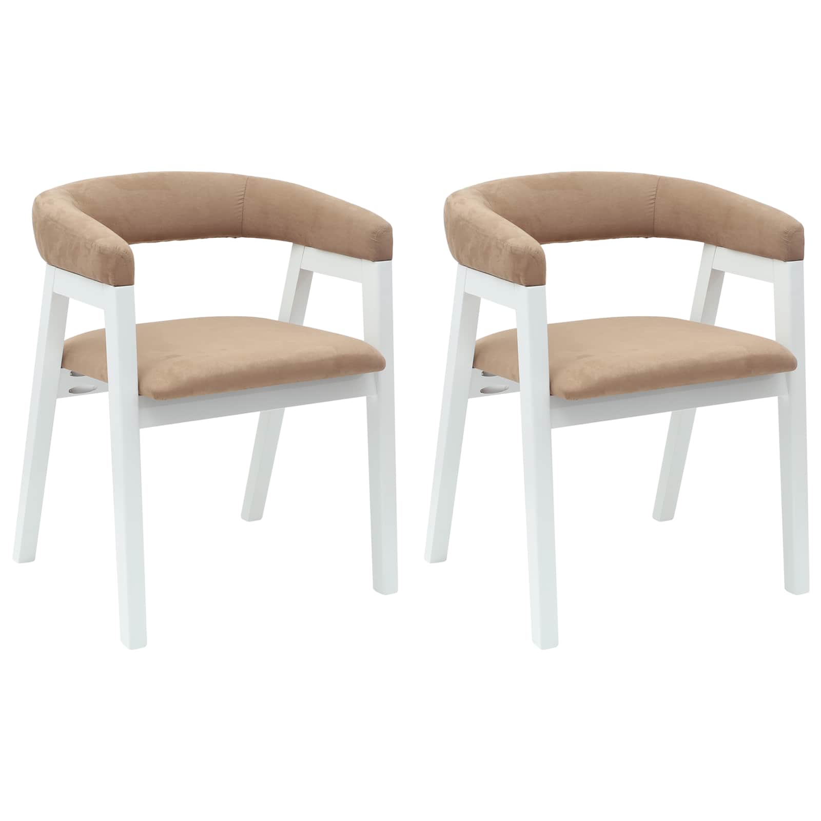 Esszimmerstühle 2 pcs Hellbraun 54 x 57 x 73 cm
