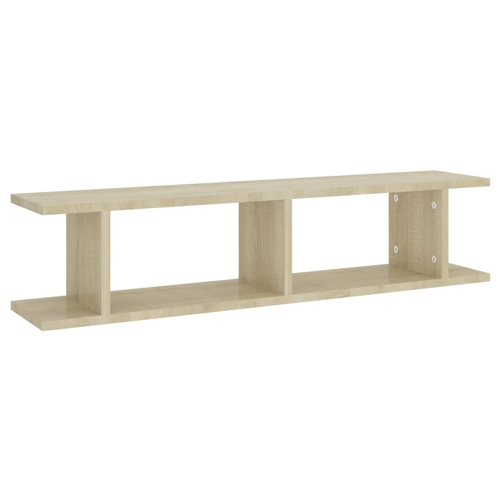 Wandregale 2 Stk. Weiß 75x18x20 cm Holzwerkstoff