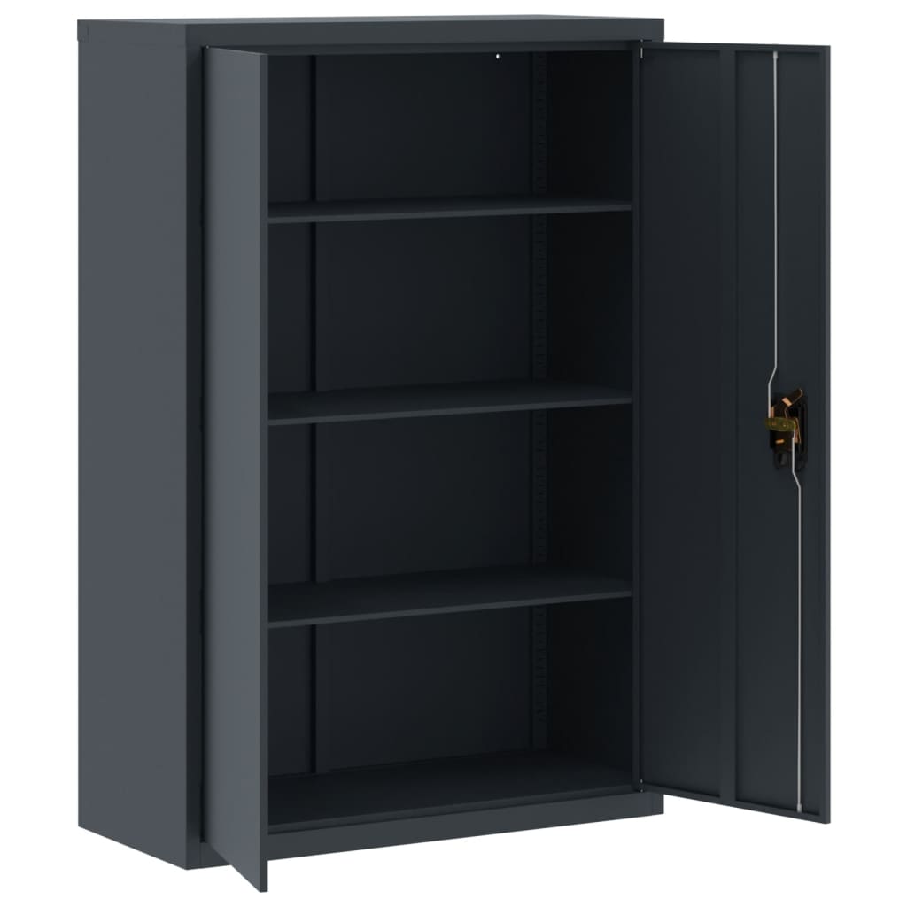 Aktenschrank Weiß 90x40x110 cm Stahl