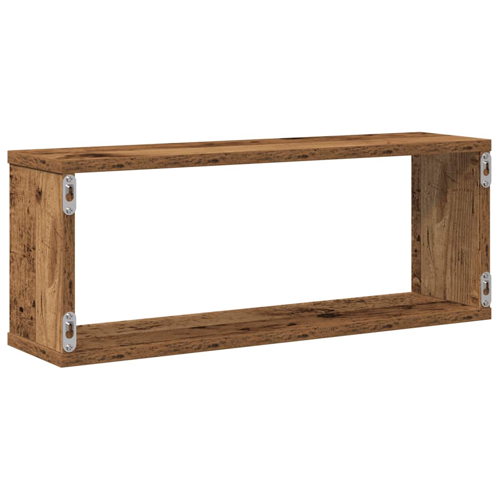 Würfelregale 2 Stk. Weiß 30x15x30 cm