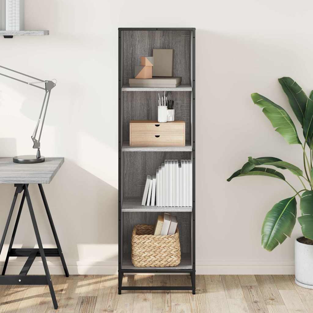 Bücherregal Schwarz 60x35x139 cm Holzwerkstoff