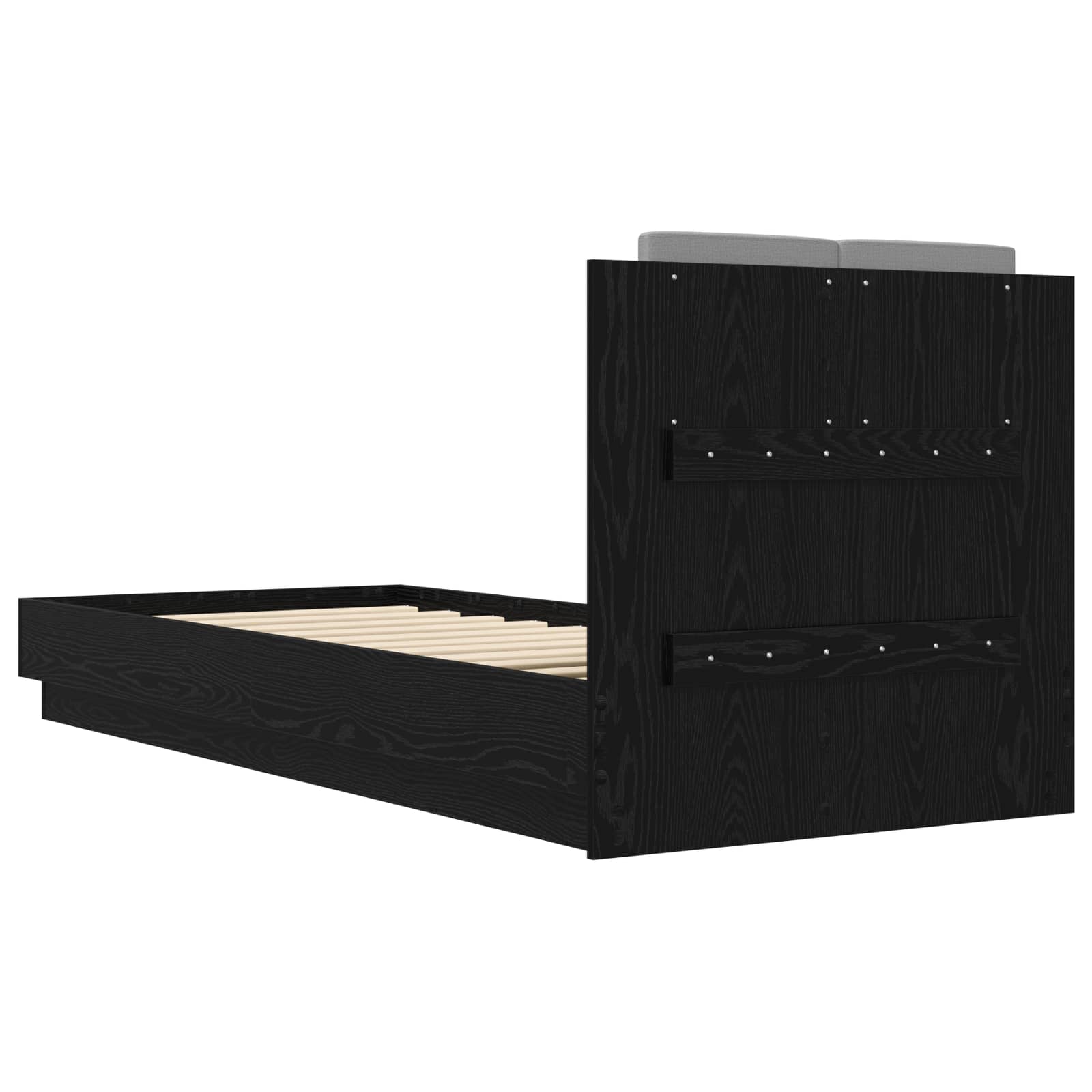Bettgestell mit Kopfteil Grau Sonoma 180x200 cm Holzwerkstoff