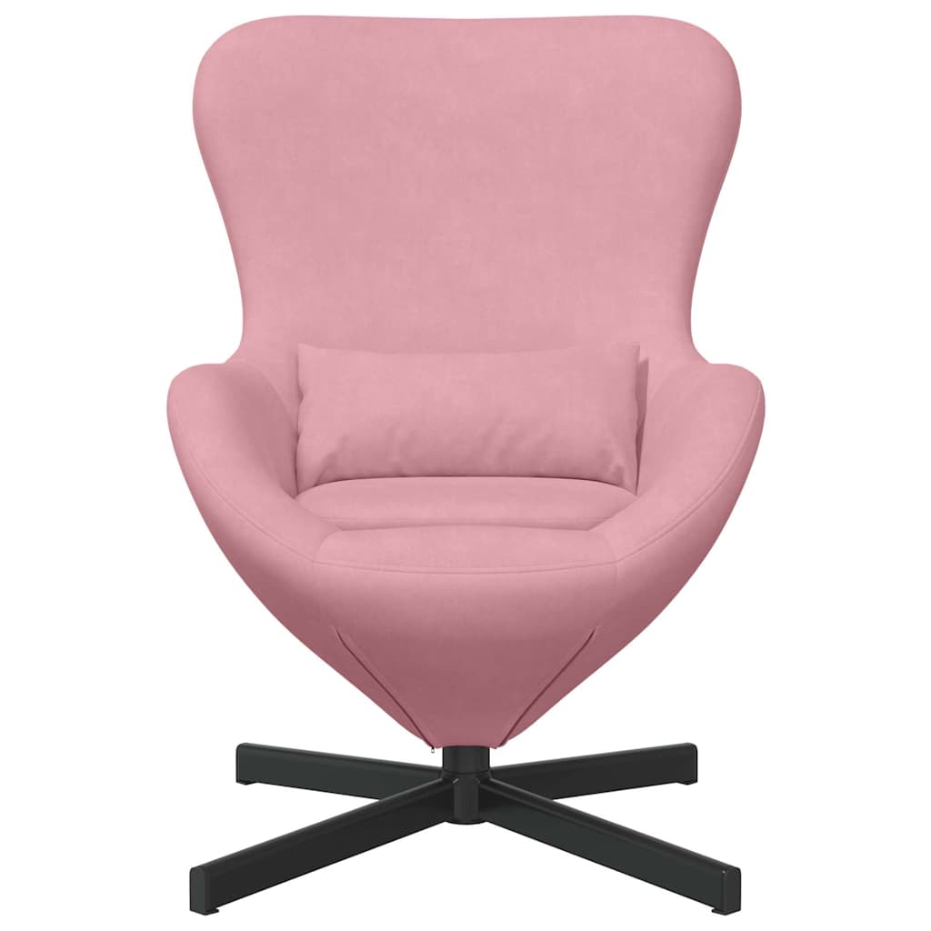 Eiersessel Blau 63 x 73 x 90 cm Samt