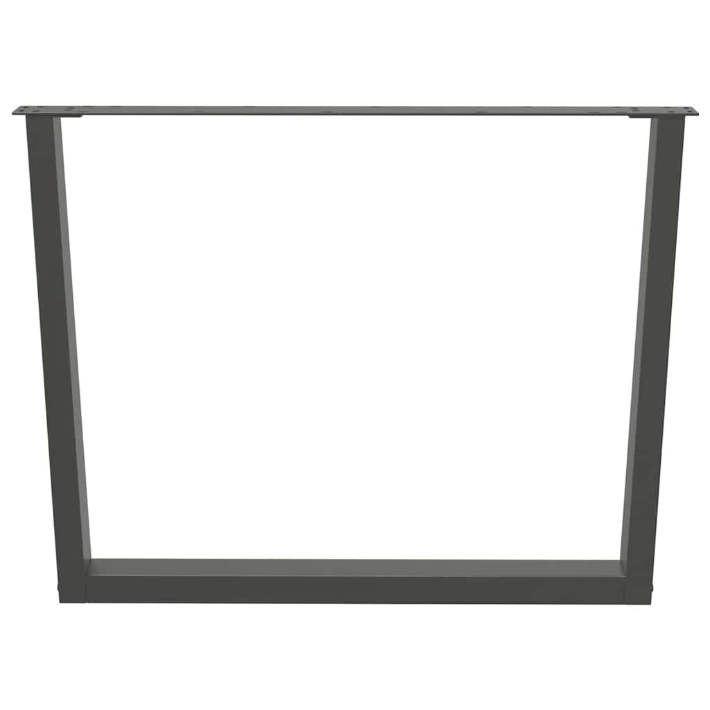 Couchtischbeine V-Form 2 Stück Schwarz 30x(30-31,3) cm Stahl