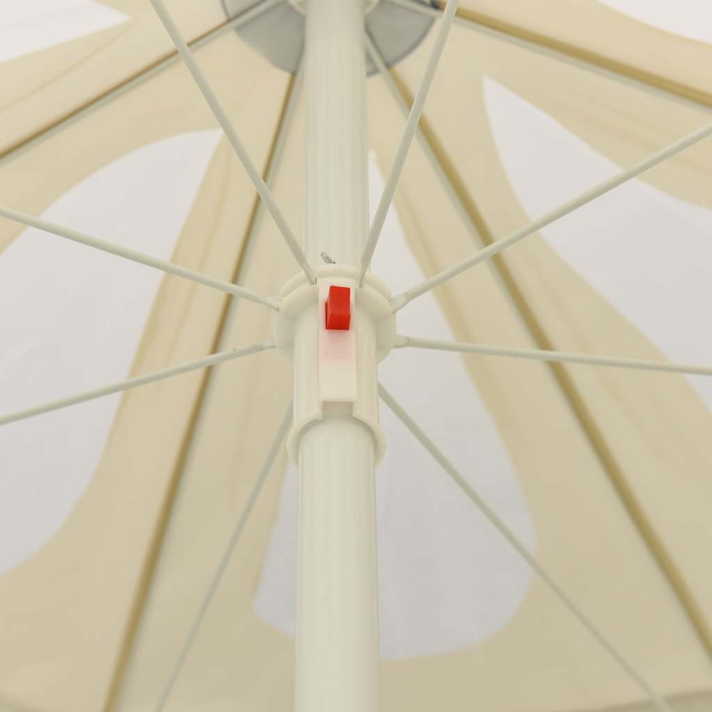 Sonnenschirm mit Stahlmast Sandfarbe 180 cm