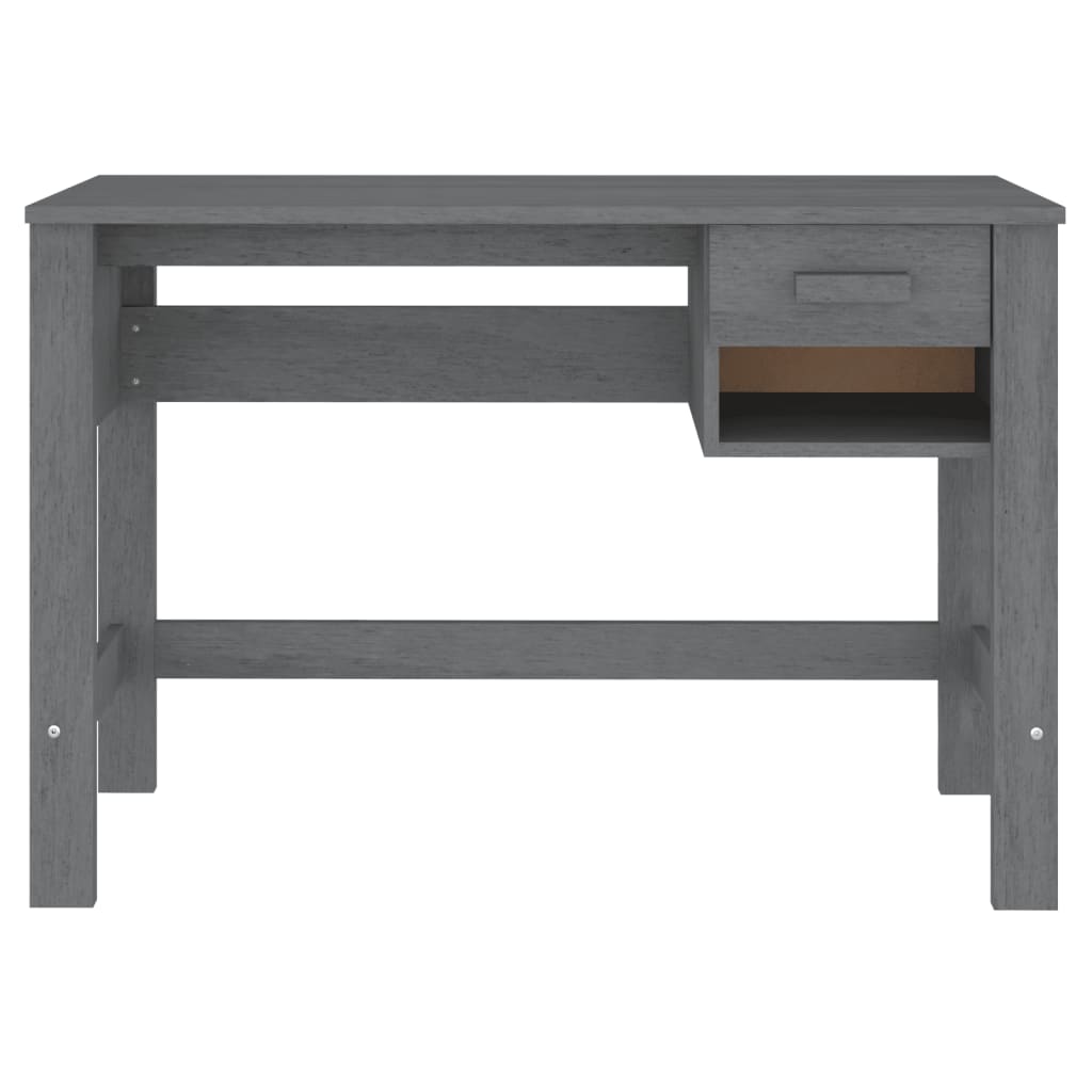 Schreibtisch HAMAR Honigbraun 110x40x75 cm Massivholz Kiefer