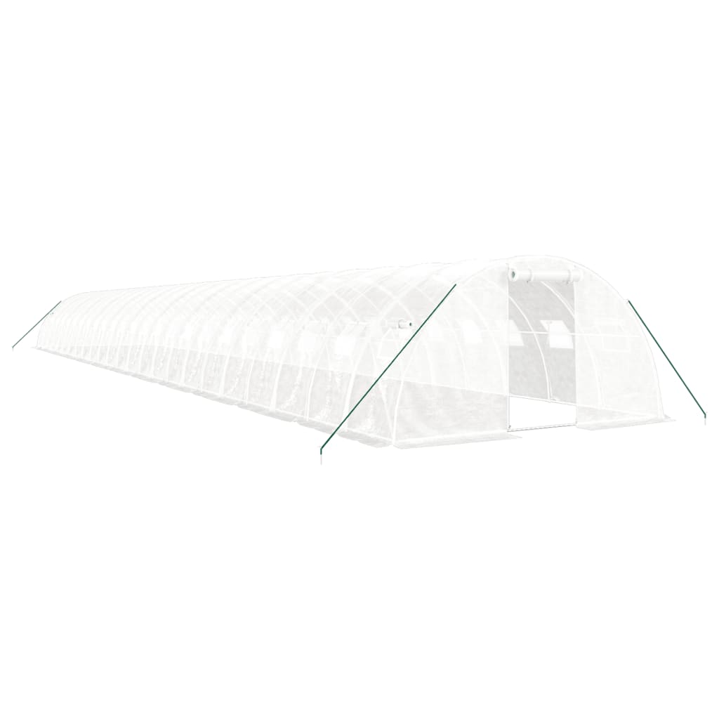 Gewächshaus mit Stahlrahmen Grün 8 m² 4x2x2 m