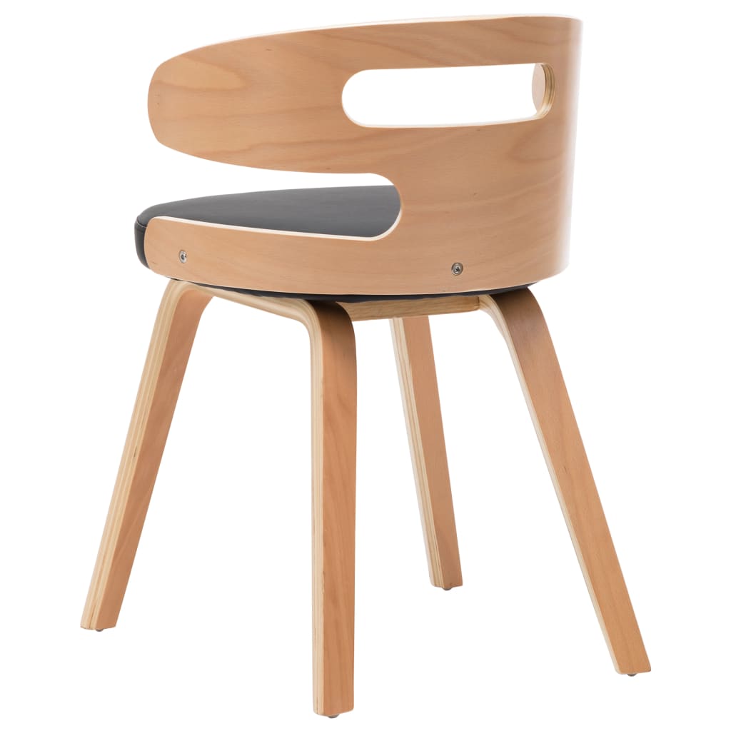 Esszimmerstühle 4 Stk. Braun Bugholz und Kunstleder