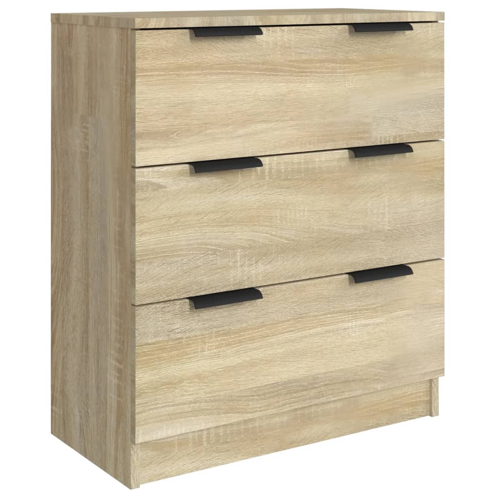 3-tlg. Sideboards Weiß Holzwerkstoff