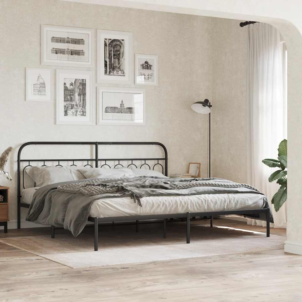 Ersatz-Kopfteil Metall Schwarz 75 cm