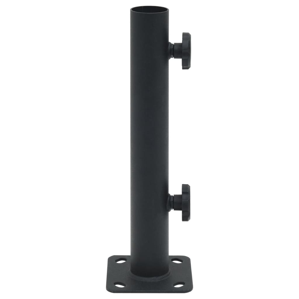 Sonnenschirmständer für Ø32/34/38 mm Mast Silbern Stahl
