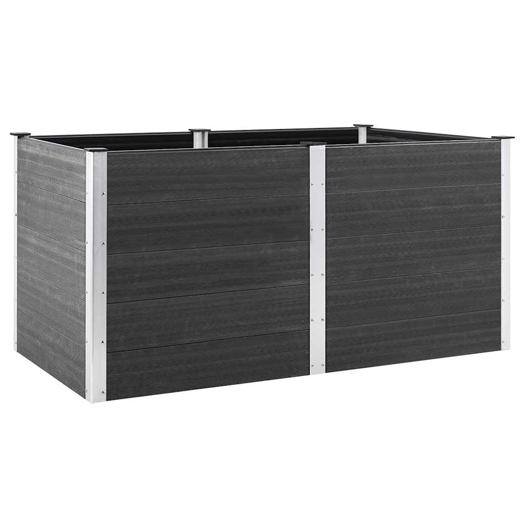 Garten-Hochbeet 200x50x54 cm WPC Grau